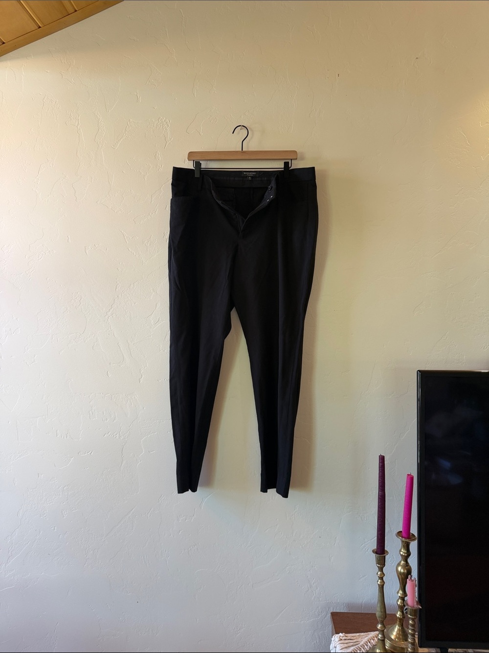 Banana Republic Black Slim Dress Trousers